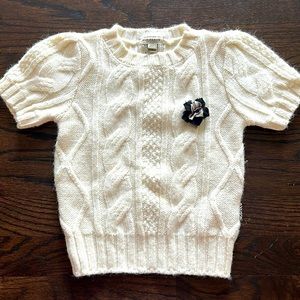 BURBERRY GIRLS ALPACA BLEND SWEATER